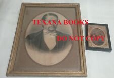 1860s Texas Julius Wefing Tintype & Crayon Portrait & Wife Portrait by Fernandez picture