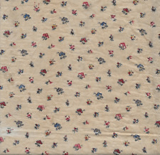 Antique 1840 French Tiny Flowers Fabric #2 picture