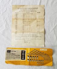 VINTAGE Sears Craftsman Metric Socket Wrench Set 33015 - Label & Parts List ONLY picture