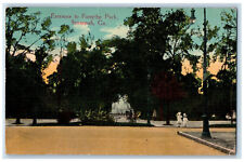 1916 Entrance to Forsythe Park Savannah Georgia GA Posted Vintage Postcard picture