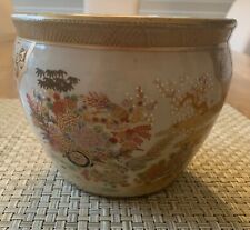Chinese Porcelain Fishbowl Planter - Satsuma - 5