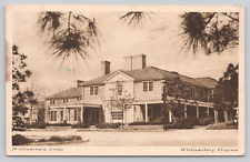 Williamsburg Lodge VA c1942 Postcard, Rockefeller Colonial Historic Hotel picture