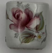 Vintage Mini Taper Candle Holders Roses Floral Funny Designs West Germany picture