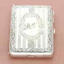 vintage sterling silver compact mirror coin holder notepad pencil clutch purse picture