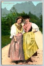 1910  Pretty Women  Ampezzanerinnen  Austria  Postcard picture
