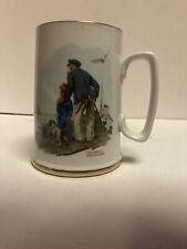Norman Rockwell Porcelain Chalice/Stein/Mug- Use Or Display- “Looking Out To Sea picture
