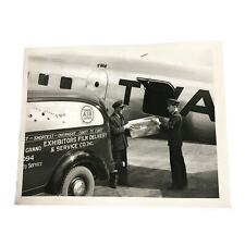 Photo TWA 8x10 B&W General Air Express Exhibitors of Film Delivery and Service picture