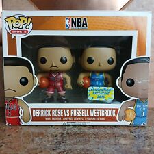 Funko POP NBA Derrick Rose VS Russell Westbrook 2 Pack Con Exclusive DAMAGED BOX picture
