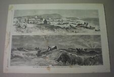 1868 print - NEW JERSEY FISHERMEN, Nauvoo near Long Branch / Sandy Hook picture