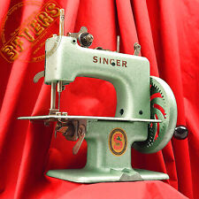 SINGER SEWHANDY 20 Child Toy Sewing Machine 20-1 Green Restored & Serviced by 3F picture