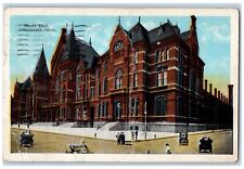 1926 Music Hall Exterior Building Road Cincinnati Ohio Vintage Antique Postcard picture