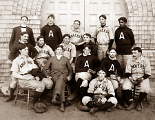 1896 Amherst College, MA Baseball Team Vintage Photograph 8.5