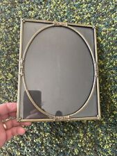 Elegant Vintage 1930s Brass Or Bronze & Glass Classical Picture Photo Frame 8x10 picture