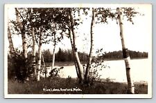 1940s RPPC Five Lakes GAYLORD Michigan MI VINTAGE Real Photo Postcard EKC picture