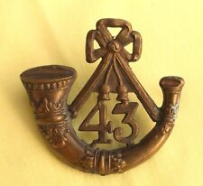 BRASS 43rd. (MONMOUTHSHIRE) REGIMENT OF FOOT CAP BADGE - C195 picture