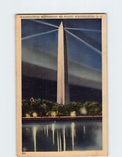 Postcard Washington Monument at Night Washington DC USA picture