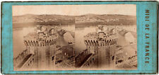 Avignon.Pont St Bénezet.Le Pont d'Avignon.84.Stereoview.Albuminated Stereo Photo. picture