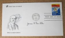 Signed JAMES VAN ALLEN Probing the Planets 1981 fdc Mars cachet Percival Lowell picture