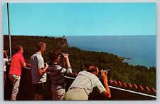 Postcard MN Two Harbors Split Rock Lighthouse From Lookout Tower UNP A32 picture