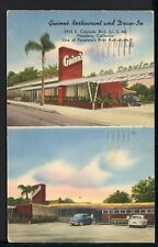 1954 Gwinn's Restaurant and Drive In Pasadena CA Vintage Roadside Postcard RS picture
