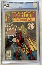 WARLOCK AND THE INFINITY WATCH #1 CGC 9.2 INFINITY GAUNTLET STARLIN THANOS picture
