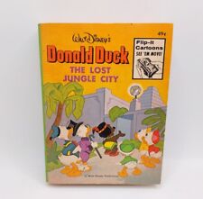 Vtg Walt Disney Donald Duck The Lost Jungle City Flip-It Cartoons Book 1975 picture