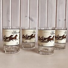 Currier and Ives Arby’s The Sleigh Race Tumblers Glasses 1978 Set Of 4 picture