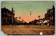 Second Street View Ida Grove Iowa IA Horse Buggy Carriage Vintage UNP Postcard picture
