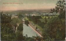 Postcard Bird's Eye View Stroudsburg PA 1909 picture