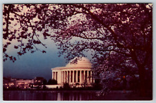 c1950s Jefferson Memorial Washington DC Twilight Memorial Vintage Postcard picture
