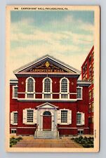 Philadelphia PA-Pennsylvania, Carpenters Hall, c1950 Antique Vintage Postcard picture
