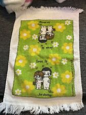 Vintage Kim Casali Love Is… Sharing Small Hand Towel 70’s picture