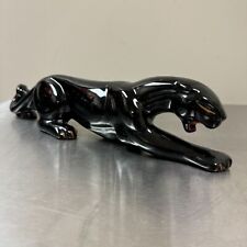 VTG Black Panther 50/60s Mid Century Ceramic Porcelain Figurine 12