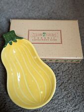 Vintage Avon Shades Of Autumn Squash Ceramic Condiment Dish New In Box 1984 picture