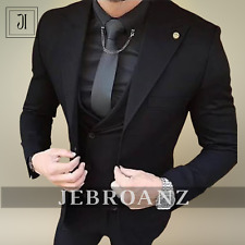 New Gentlemen's Black Suit- Suits For men , Men Suit 3 piece, Groom Wedding Suit picture