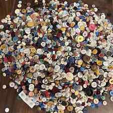 Lot Of 2 Lbs Vintage Buttons Sewing Crafts Fashion Mixed Lot Round picture