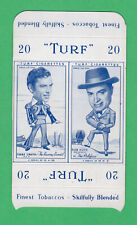  1949 Carreras Turf Film Stars Frank Sinatra Bob Hope Uncut Panel Nrmnt-Mt+ HTF picture