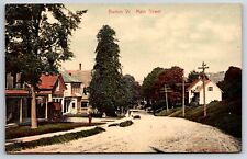 Main Street View 1900's Barton Vermont VT Vintage Postcard picture