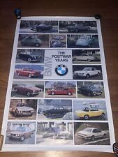 BMW The Postwar Years Dealer Dealership Advertising Poster 1979 Vintage picture