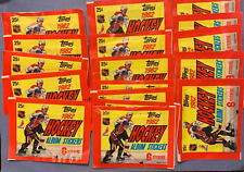1982 TOPPS HOCKEY  STICKERS 17 OPENED PACKS 6 STICKERS PER PACK=102 STICKERS picture