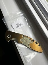 Hinderer Xm-18 3.5 SMOOTH TITANIUM MILLED HORSEHEAD BRONZE/GOLD Satin Scale picture