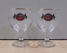 AMSTEL BOCK BEER ADVERTISIGN SET OF TWO GLASSES picture