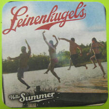 LEINENKUGEL'S HELLO SUMMER Beer COASTER Mat, People Dock 2 WATER, WISCONSIN 2014 picture