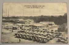 Camp Humphreys VIRGINIA RPPC 1918 WW1 Engineer Truck Company Ft Belvoir US ARMY picture