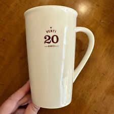 2010 Starbucks Venti 20 oz White Tall Ceramic Coffee Latte Tea Mug Cup picture