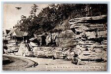 Eureka Springs Arkansas Postcard Lovers Leap Harding Spring 1910 Vintage Antique picture