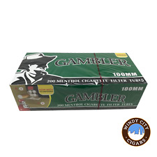 Gambler Menthol 100s Cigarette 200ct Tubes - 5 Boxes picture