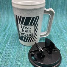 Vintage Long John Silvers Travel Mug 22 oz Insulated Cup Large - Black picture