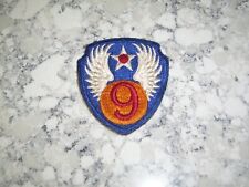 Vintage WW2 9th US ARMY AIR FORCE PATCH USAAF ORIGINAL EXCELLENT CONDITION picture