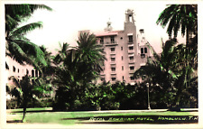 Royal Hawaiian Hotel Honolulu, T.H. RPPC Unposted Postcard Hand Tinted Hawaii picture